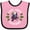 Pink and Black, variant on Inktastic Live Love Toucans Boys or Girls Baby Bib
