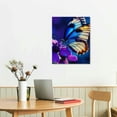 thumbnail image 5 of ZFLMY Butterfly Flower Colors Canvas Wall Art Modern Prints for Home Decor Living Room Bathroom Bedroom Office 16x20in, 5 of 5