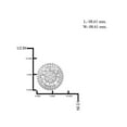 thumbnail image 3 of White Diamond Accent Sterling Silver Stud Earrings, 3 of 3