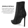 thumbnail image 5 of Journee Collection Womens Alexis Pointed Toe Stiletto Ankle Booties, 5 of 6