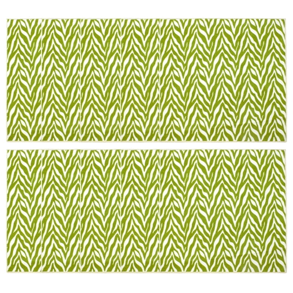 Furnish My Place Zebra Grassland Nomad Area Rug, Animal Print Area Rug, Indoor Rug, Pet-Friendly Rug, Home Decor Rug, Perfect for Living Room, 3' x 3' Square - Set of 10