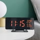 thumbnail image 3 of Reloj de Alarma Digital Reloj Electrónico Digital Pantalla Led Reloj Electrónico Estéreo Pantalla Digital Snooze Reloj de Alarma 12/24H Pantalla de Temperatura de Conmutación Versión Enchufe Reloj de, 3 of 6