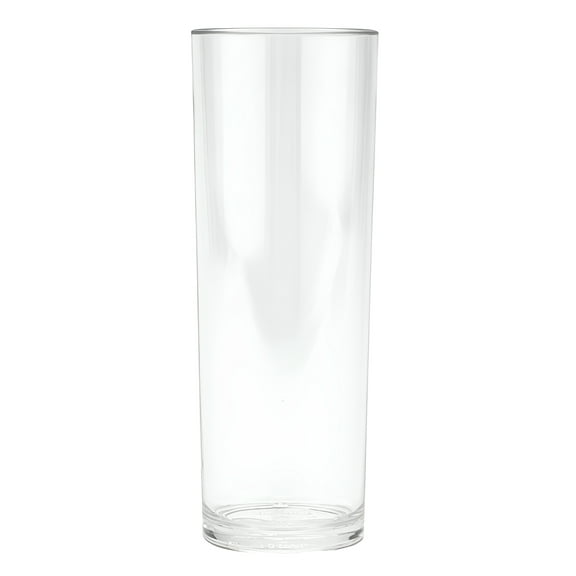 G.E.T. Shatterproof Plastic Tom Collins / Highball Glasses, 14 Ounce, Clear (Set of 4)