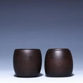 thumbnail image 3 of Chinese Tea Set Accessories Handmade Tea Bowl 2 Pcs/set 70ml Yixing Purple Clay Teacup Travel Portable Meditation Cup, 3 of 9