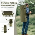 thumbnail image 6 of Costway 3 Person Foldable Camping Chair with 2 Cup Holders, Green, 6 of 10