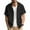Black, variant on Miqool Mens Cotton Linen Shirts with Hood, Casual Short Sleeve Button Down Shirts Lightweight Hoodies Summer Beach Tops with Pocket