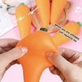 thumbnail image 5 of Easter Carrot Squishy Stress Relief Toy 5.7in Soft Squeeze Fidget Toy Slow Rising Sensory Anxiety Relief Desk Decor Easter Party Favor Gift for Adults Kids 1PC, 5 of 7