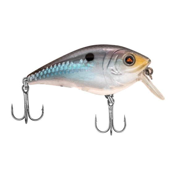 Ozark Trail Squarebill Crankbait Fishing Lure 1" with Rattle Chamber – Shad Scale Finish