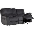 thumbnail image 6 of Corvallis Transitional Reclining Gliding Console Loveseat - Steel Blue, 6 of 11