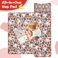 thumbnail image 4 of White Baseballs with Red Flowers Pattern Toddler Nap Mats for Kids Preschool,Sleeping Mat Bag or Kids,Toddler Sleeping Bag,Toddler Nap Mat or Daycare, 4 of 6