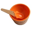 thumbnail image 2 of Koszal Kids Child Cute Cartoon Cone Ice Cream Bowl Spoon Set Plastic Dessert Tableware, 2 of 7