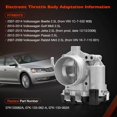 thumbnail image 2 of "Premium Throttle Body Assembly for 2007-2015 VW Volkswagen Beetle Golf Jetta Passat Rabbit 2.5L | Direct Replacement #07K133062A - Elevate Your Ride's Performance!", 2 of 3