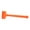 2LB, variant on YIEMEEN Shock Absorbing Rubber Hammer In Bright Orange For Precise Striking Tasks