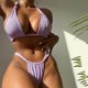 thumbnail image 5 of Bikini sexy de dos piezas para mujer, traje de baño con almohadilla de realce, conjunto de ropa de playa Fridja  nalpqowj52281, 5 of 9