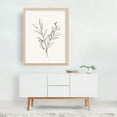 thumbnail image 3 of Abstract Flower Line Drawing - Line Drawing Line Art Botanical Minimalist Black and White Floral Nature Abstract Unframed Wall Art Print 22 x 28 inches, 3 of 4