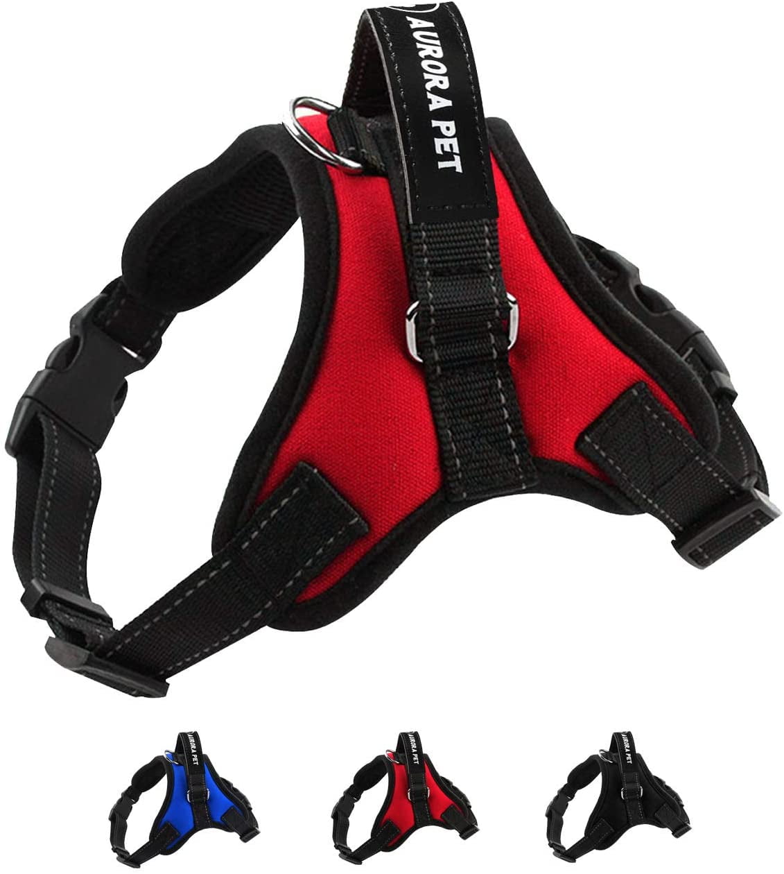 Aurora Pet Dog Harness No Pull Pet Harness Adjustable Outdoor Pet Vest