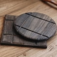 thumbnail image 5 of 19cm Paquete de 3 salvamanteles de madera para platos calientes, ollas y sartenes, salvamanteles rústicos de madera, almohadilla aislante decorativa para encimeras, redondo de 19cm, 5 of 5