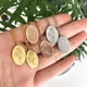 thumbnail image 2 of Birth Flower Neckalce For Women Stainless Steel Oval Month Floral Pendant Necklaces 2023 Trend Mothers Day Jewerly Gift CollarPlatinum Coloe&45cm Gao Jinjia LED, 2 of 2