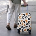 thumbnail image 3 of White and Orange Of Leopard Print Luggage Cover Fashion Suitcase Cover Baggage Covers Fit 25-28 Inch Luggage (Go Travel), 3 of 5