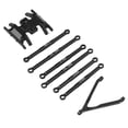 thumbnail image 4 of For SCX24 Pull Rod Kit, Vivid Color 6Pcs For SCX24 Tie Rod Kit Durable Aluminium Alloy  For DIY Black, 4 of 8