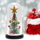 thumbnail image 5 of Árbol de Navidad artificial en cúpula Decoraciones únicas Regalos Mini adornos decorativos con luces LED Navidad para Interior Casa de vacaciones Estrella Yinane Figura de escritorio, 5 of 7