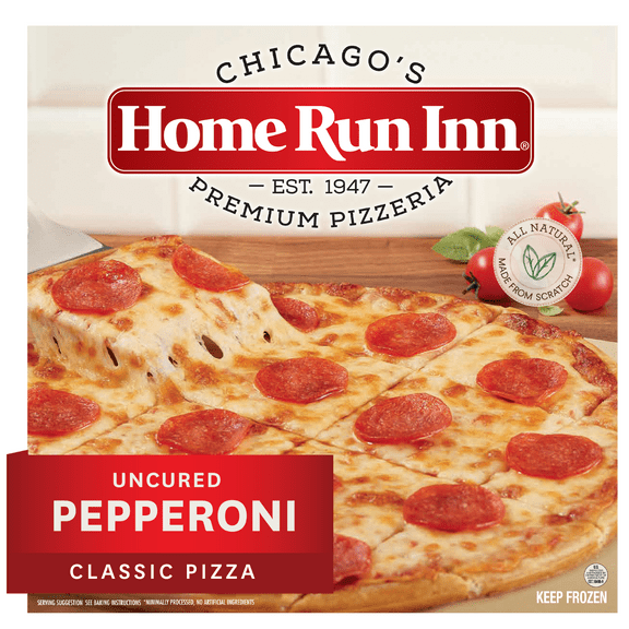 Home Run Inn Classic Crust Uncured Pepperoni Pizza, Tomato Sauce, 27 oz, (Frozen)