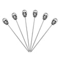 thumbnail image 1 of Aspire 12PCS Stainless Steel Martini Picks / Cocktail Party Picks - Skull, 1 of 6