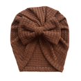 thumbnail image 1 of Gorro de lana con lazo de punto tipo gofre para bebé, gorro estilo indio, para otoño e invierno, 1 of 6