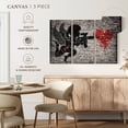 thumbnail image 4 of Elephant Stock Cupid Gunner Wall Art - Horizontal Multi Panel Canvas - Living Room Wall Decor - Love Multi Panel - Black And Gray Decor - 74" x 48", 4 of 4