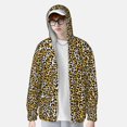 thumbnail image 3 of Pofeuu Leopard Print Sun Protection Outdoor Lightweight Full Zip UV Cooling Hoodie Long Sleeve Summer Clothing for Outdoor Hiking-XX-Large, 3 of 5