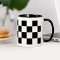 thumbnail image 3 of CafePress - BLACK AND WHITE Checkered Pattern Mugs - 11 oz Ceramic Mug - Novelty Coffee Tea Cup, 3 of 4