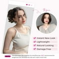 thumbnail image 4 of 9" Short Ponytail Extension, Classic Loose Curly Wavy Claw Clip Pony tails Hair Extensions HP001 Hairpieces for Women - Light Blonde, 4 of 7
