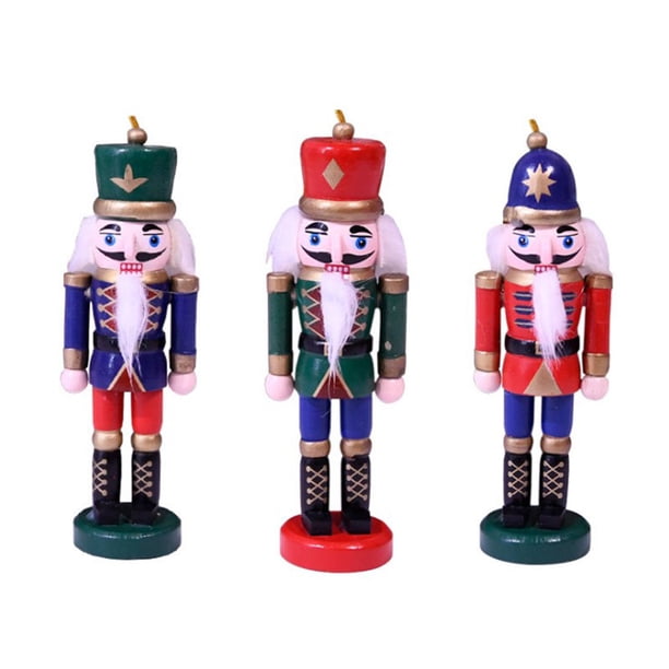 Colgantes De Cascanueces De Navidad Para Decoraciones Colgantes De Árboles De Navidad Para Decoración Interior De Vacaciones Figuritas De Soldado De Madera Cateissary HA039156-00