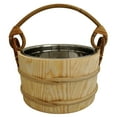 thumbnail image 2 of Seau de Sauna en Pin - Insert en Acier Inoxydable - 5L, 2 of 3