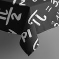 thumbnail image 5 of Math Equations Pi Symbols Black Pattern Square Tablecloth,Waterproof Square Table Cover,Wipeable Spillproof Washable Table Cover for Home Kitchen Party Decor 42"X42"(107x107cm), 5 of 6