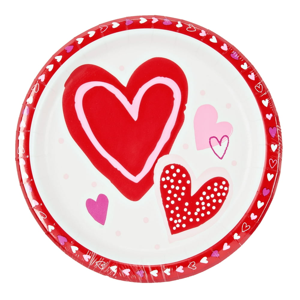Valentine's Day Dinner Plates 20 ct