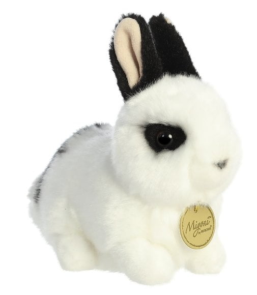レア✨　コムサデモード　ラビット　ブラック＆ホワイト　ぬいぐるみ Aurora Black and White Rex Rabbit 8 in - Walmart.ca