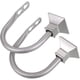 thumbnail image 4 of Bienvenido Juego de 2 alzapaños decorativos cuadrados de metal para cortinas, alzapaños para cortinas de ventana montados en la pared para dormitorio, sala de estar, oficina, vienen con tornillos,, 4 of 7