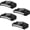 4 Packs, variant on Clip-on LED Hat Light, Under-Visor Headlamp, Splash-Resistant, Ideal for Cycling, Hiking, and Camping (Batteries Not Included)