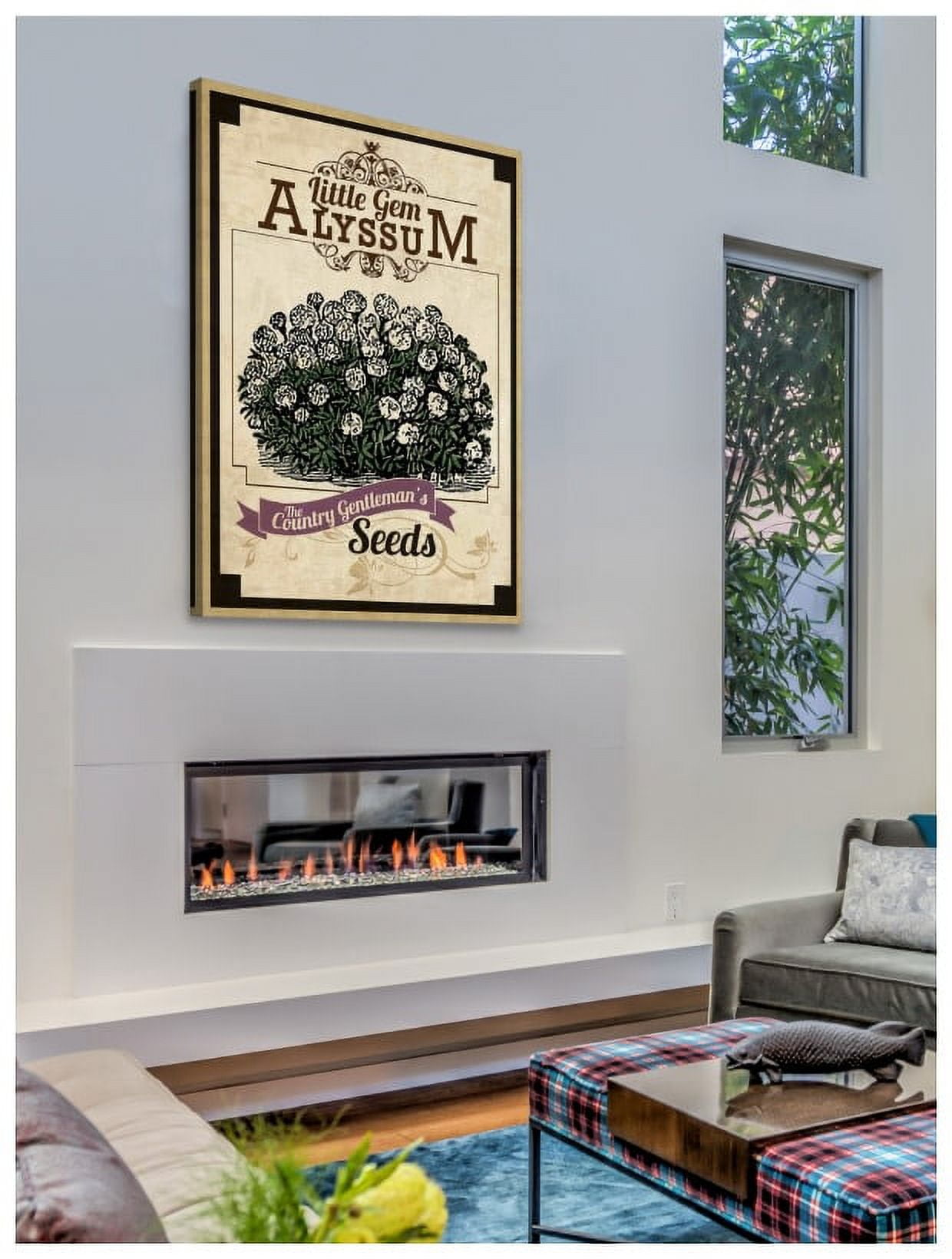 Marmont Hill "Flower Packet Alyssum" Painting Print on Canvas