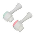 thumbnail image 4 of YAHHU 2Pcs Face Wash Brush, Double Sided Silicone Facial Cleansing Brush for Deep Pore Cleaning and Exfoliating, Manual Face Scrub Brush for All Skin Types, 5.5 inches / 14.0 cm Pink and Blue, 4 of 9