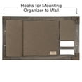 thumbnail image 4 of Excello Global Products Large Rustic Wall Mounted Jewelry Organizer: 28"x16" - Brown - EGP-HD-0093-OS, 4 of 5