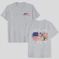 thumbnail image 4 of Duqingm American Flag Shirt Patriotic Shirts for Women 4th of July T Shirts American Flag Graphic Tees Tops Raglan Short Sleeve Fourth of July Outfits Grey,XL, 4 of 7