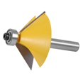 thumbnail image 3 of 1pc 8mm Shank Large 45 Degree Chamfer Bevel Edging Router Bit Tool, 3 of 5