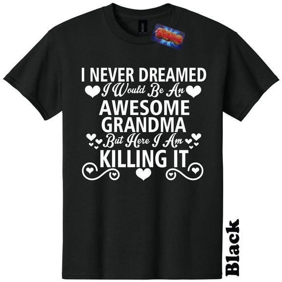 Awesome Grandma T-Shirt Mothers Day Baby Shower Gender Reveal Funny Unisex Womans The Twisted Donut