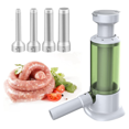 thumbnail image 2 of Manual Sausage Stuffer Set with 4 Filling Tubes -Type Meat Stuffer for Homemade Sausages, 2 of 7