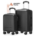 thumbnail image 1 of Maletas de viaje carry-on de mano cabina 10kg Rígida set de viaje 2 pack 20” + 16” ABS doble calibre con cierre expandible, llantas desmontables y candado seguridad TSA LOCK Armored travel, 1 of 10