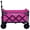Pink, variant on GDF Studio Expandable Dual-Layer Utility Wagon, Extra Storage Space, Lightweight Folding Cart, Swivel Wheels, Pink