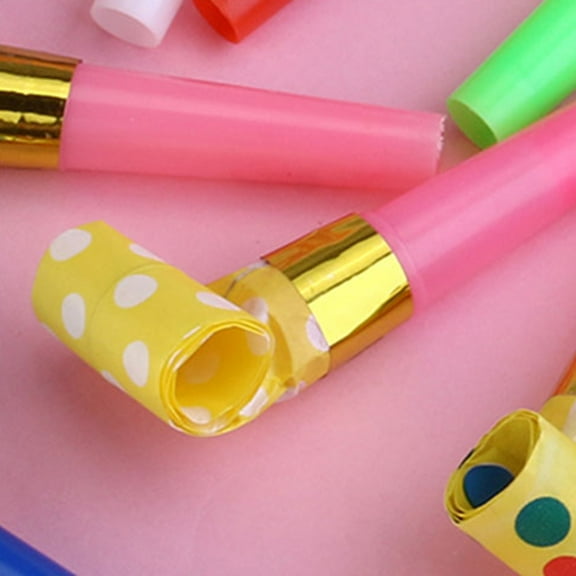 HOMOBABE 50pcs Assorted Blower Toys and Whistles for Party Decorations and Fun Celebrations