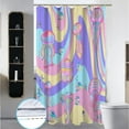 thumbnail image 2 of Stall Shower Curtain,36x72 inch RV Bathroom Shower Curtains Set with Hooks,Colorful Jellyfish Bath Curtain,Waterproof Fabric, 2 of 6